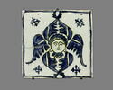 Carreau à décor de séraphin, image 1/2