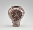 Vase cannelé aubergine, image 3/5