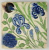 Carreau aux roses, oeillets, jacinthes et lys, image 1/3
