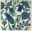 Carreau aux longues tulipes, jacinthes, boutons de rose, jacinthe et rosette, image 1/2