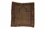 Tapis de prière à treillis fleuri dit 