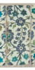 Carreau à rinceaux de fleurs épanouies saz, de fleurette et de 