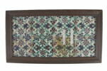 Carreau aux rosettes et oeillets formant un réseau cruciforme, image 1/3