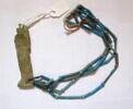 collier à pendentif ; collier à 2 rangs ; perle tubulaire ; amulette, image 1/3