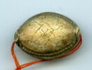 scaraboïde ; perle cauroïde à cordelette et butées, image 2/2