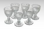 Verre à pied dit en gondole, d'un ensemble de 6, image 2/3