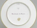 Assiette du Service Encyclopédique n° 57. Marchande de Poterie, image 3/3