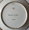 Assiette du Service Encyclopédique n° 54. Chasse au Tire, image 2/6