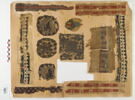 bande décorative d'habillement ; orbiculus ; tabula ; fragments, image 2/2