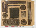 bande décorative d'habillement ; orbiculus ; tabula ; fragment, image 2/3