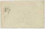 Feuille d'études pour le salon du Roi au palais Bourbon : étude de nus, image 2/2