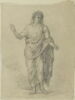 Figure drapée et auréolée., image 2/2