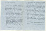 Lettre autographe signée Maurice Denis à Jean Sergent, mardi matin, image 1/2