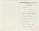 Lettre autographe signée Paul Signac à Raymond Escholier (?), 9 janvier, image 2/2