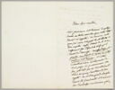 Lettre autographe signée Pierre Antoine Berryer à Eugène Legrand, Augerville, 14 août, image 2/2