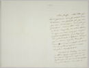 Lettre autographe signée Pierre-Antoine Berryer destinée à Eugène Delacroix, Angerville la Rivière 13 juillet 1858, image 1/2