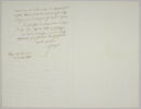 Lettre autographe signée Pierre-Antoine Berryer destinée à Eugène Delacroix, Angerville la Rivière 13 juillet 1858, image 2/2