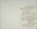 Lettre autographe signée Pierre-Antoine Berryer destinée à Eugène Delacroix, Angerville la Rivière, 1er nov. 58, image 2/2