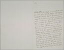 Lettre autographe signée Pierre-Antoine Berryer destinée à Eugène Delacroix, Angerville la Rivière par Malesherbes 17 novembre 1855, image 1/2