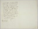Lettre autographe signée Pierre-Antoine Berryer destinée à Eugène Delacroix, Angerville la Rivière 8 novembre 1857, image 1/2