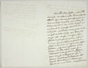 Lettre autographe signée Pierre-Antoine Berryer destinée à Eugène Delacroix, Angerville la Rivière 1 octobre 1858, image 2/2