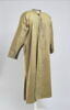 Djellaba d'homme marocaine en satin de coton jaune à rayures bleues, image 2/4