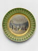 Assiette à dessert du service particulier de Napoléon Ier aux Tuileries et à Sainte-Hélène, représentant une vue du salon de la Victoire du Musée Napoléon, image 7/7