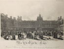 Vue de la Cour du Louvre / Prise pendant l'Exposition des Produits de l'Industrie Française dans les Jours Complémentaires de l'An IX, image 1/2