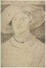 Portrait d'homme de face, en buste, coiffé d'un large chapeau, image 1/2